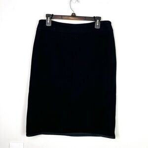 'S MaxMara Pencil Skirt womens large black piping
